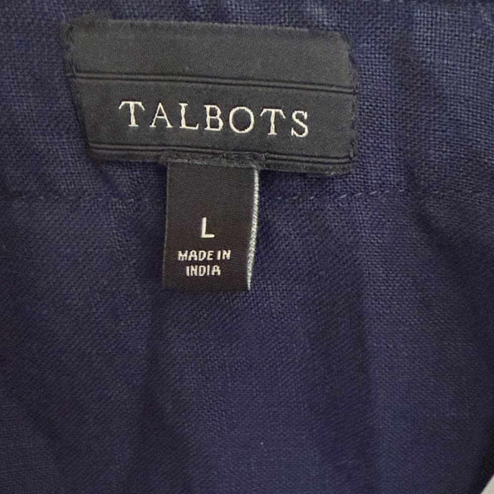Talbots Black and White Long Sleeve Dress - Picture 3 of 5